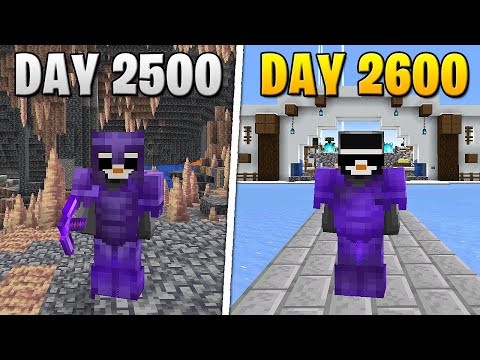 I Survived 2,600 Days in HARDCORE Minecraft…