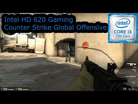 Intel HD 620 Gaming – Counter Strike Global Offensive – i3-7100U, i5-7200U, i7-7500U, Kaby Lake