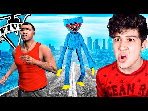 Jugando como HUGGY WUGGY en GTA 5! 👻🔪 (Mods)