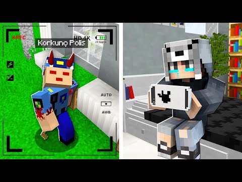 KORKUNÇ POLİSİ KAMERADA YAKALADIM 😱 – Minecraft