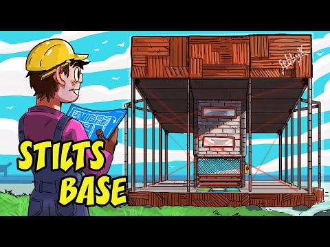 Living in a STILTS BASE to hide from my enemy…. (Rust Movie)