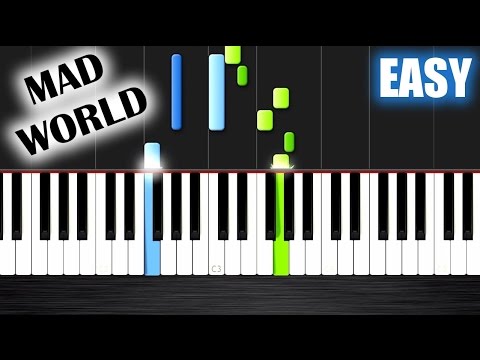 Mad World – Gary Jules – EASY Piano Tutorial by PlutaX