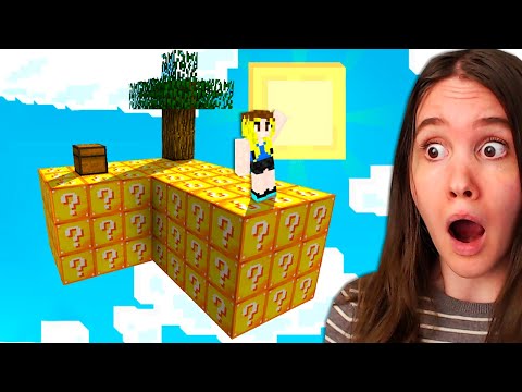 Minecraft, Mut SKYBLOCK On Tehty LUCKY BLOCKEISTA