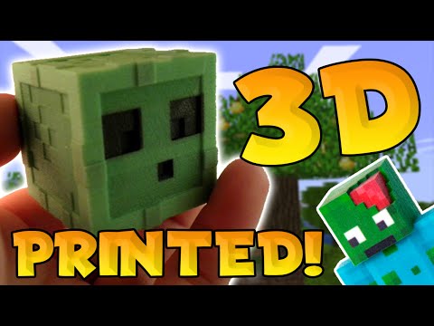 MINECRAFT PE in REAL LIFE?! – 3D PRINT YOUR OWN SKIN – 3D Printed Minecraft/MCPE Skins