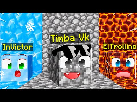 ¡MINECRAFT pero NOS TRANSFORMAMOS en BLOQUES cada 30 SEGUNDOS! 😂 EL MEJOR ESCONDITE con Los COMPAS