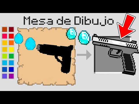 MINECRAFT pero TODO lo que DIBUJO APARECE EN EL INVENTARIO 😱