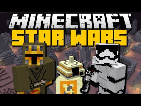 Minecraft: STAR WARS MOD (Lightsabers, Flying Vehicles, Blasters & More) Mod Showcase
