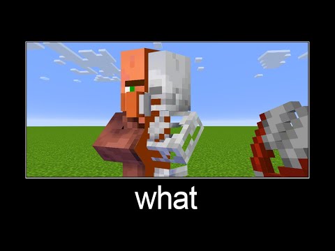 Minecraft wait what meme part 167 (villager skeleton)