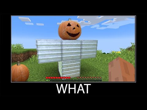 Minecraft wait what meme part 57 realistic minecraft iron golem