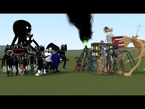 NEW ALL SIREN HEADS VS ALL CARTOON CATS!! Garry's Mod [Trevor Henderson Creatures]