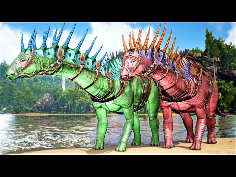 NEW AMARGASAURUS TAMED SPOTLIGHT REVIEW! | ARK LOST ISLAND DLC | ARK SURVIVAL EVOLVED