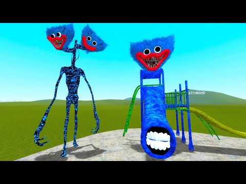 NEW HUGGY SLIDE VS HUGGY HEAD! Garry's Mod Sandbox!