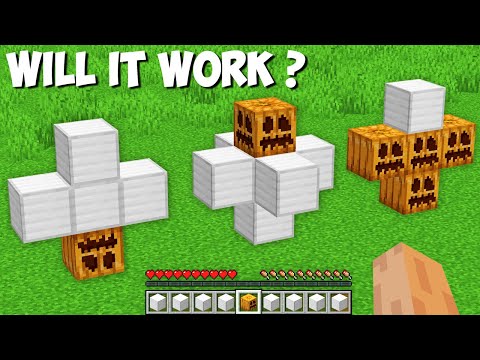 New SECRET WAY TO SPAWN AN IRON GOLEM in Minecraft ! WILL IT WORK ?