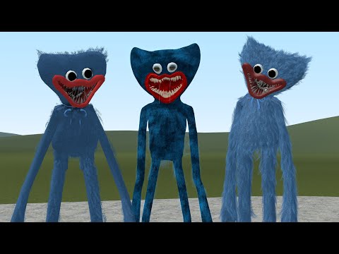 OLD HUGGY WUGGY VS NEW HUGGY WUGGY VS NEWEST HUGGY WUGGY!! Garry's Mod Poppy Playtime
