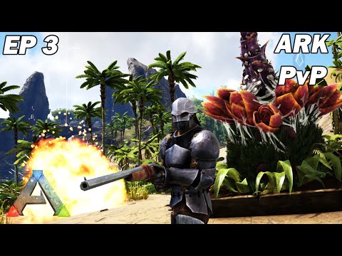 On attaque au fusil et à la grenade ! Ark Survival Evolved Ep3 THE ISLAND