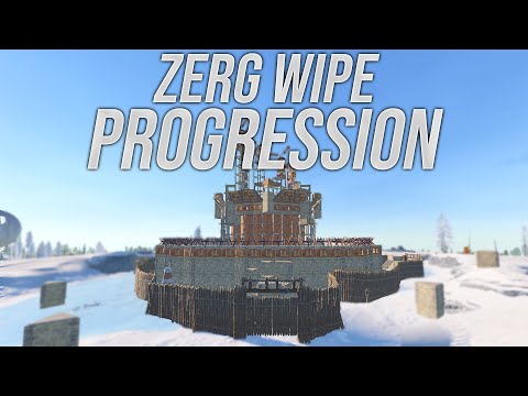 ONLINE RAIDING EVERYONE on WIPEDAY // RUST ZERG PROGRESSION