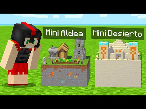 Paso MINECRAFT pero CRAFTEO MINI CHUNKS PERSONALIZADOS 😱😂 INVICTOR RETO #11