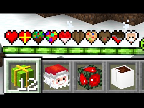 Paso Minecraft pero los Corazones son Navideños | Especial Navidad 2021