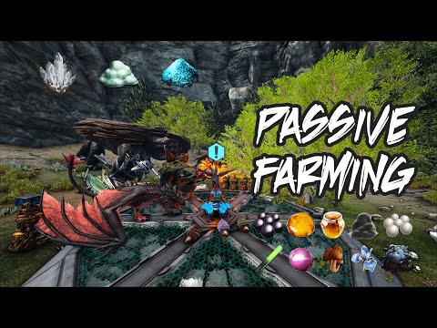 Passive farming | Element Dust, Crystal, Black Pearl and more! | ARK Survival Evolved