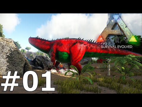 PIERWSZA BAZA I PIERWSZE KŁOPOTY ARK Survival Evolved #1