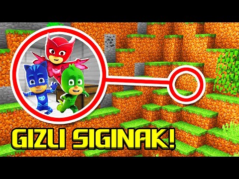 PİJAMASKELİLERİN GİZLİ SIĞINAĞINI BULDUK! 😱 Minecraft
