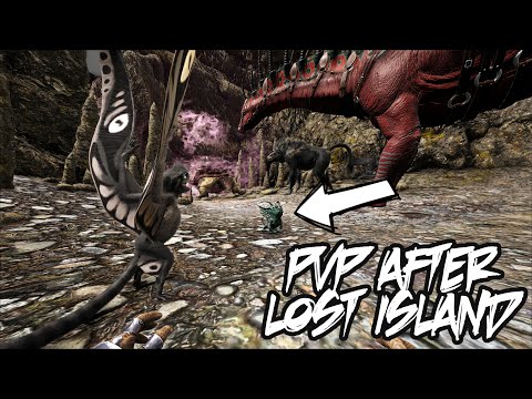 PVP after Lost Island | Amargasaurus Dinopithecus Sinomacrops | ARK Survival Evolved