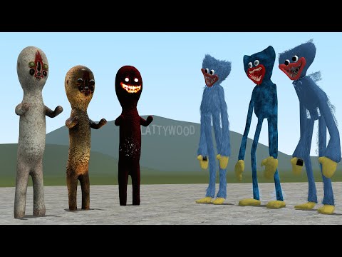SCP-173s VS HUGGY WUGGYS!! Garry's Mod [Poppy Playtime vs SCP Foundation]