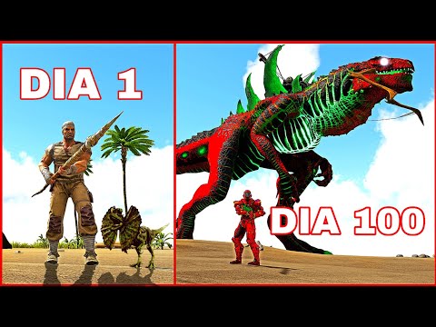 SOBREVIVI 100 DIAS EM UM MUNDO DE DRAGÕES & DINOSSAUROS NO ARK HARDCORE – O FILME (#1)