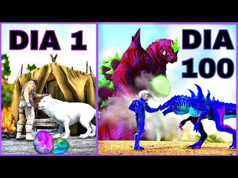 SOBREVIVI 100 DIAS EM UM MUNDO DE DRAGÕES & DINOSSAUROS NO ARK HARDCORE – O FILME (#2)