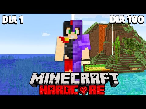 Sobreviví 100 DIAS en Minecraft Hardcore en un Mundo SOLO de OCÉANO 😂 INVICTOR