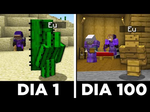 Sobrevivi 100 DIAS Escondido em uma BASE SECRETA no Minecraft – O FILME