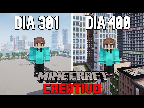 SOBREVIVÍ 400 DÍAS construyendo una CIUDAD en MINECRAFT CREATIVO