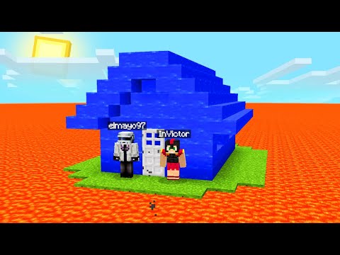 ¡SOLO EL 0,9% SOBREVIVE EN ESTE MUNDO DE LAVA! 🔥😱 MINECRAFT