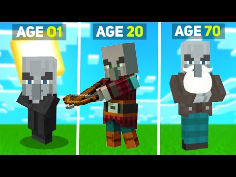 Surviving 99 Years as Pillager in Minecraft…