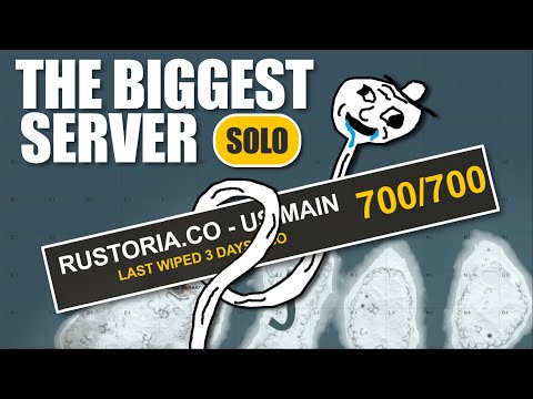 SURVIVING AS A SOLO on THE BIGGEST SERVER IN RUST | Rust Solo Survival (3 of 5)