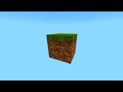 SURVIVING ON ONE BLOCK in Minecraft Pocket Edition (Skyblock Ep 1)