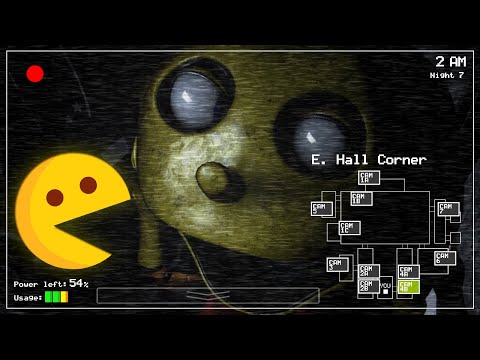 The Pacman broken into FNaF 1… Pacman + FNaF! (FNaF 1 Mods)