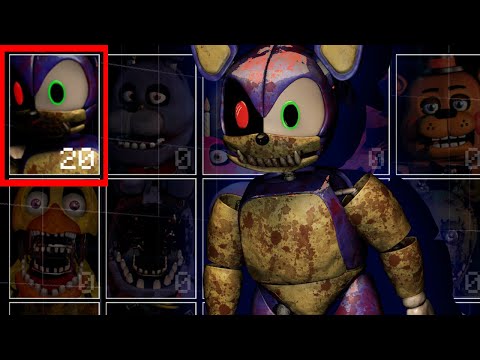 The Sonic Exe is back but in Animatronic Style! Sonic + FNaF! (UCN Mods)