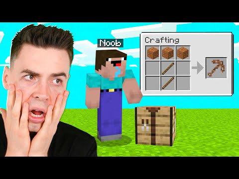 UCZĘ NOOBA GRAĆ w MINECRAFT ALE MI NIE WYCHODZI…