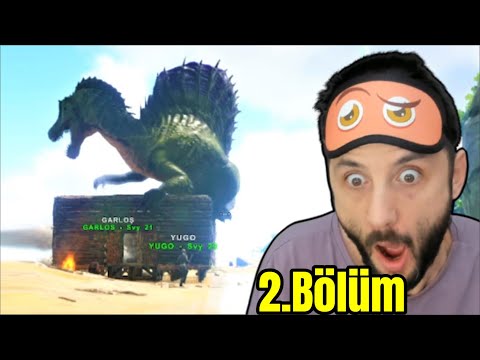 VAHŞİ DİNOZOR EVİMİ YIKTI 😭 EKİPLE ARK: SURVİVAL EVOLVED 2.Bölüm