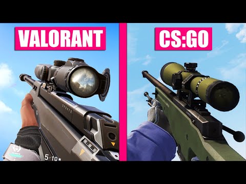 Valorant Weapon Sounds vs Counter-Strike Global Offensive