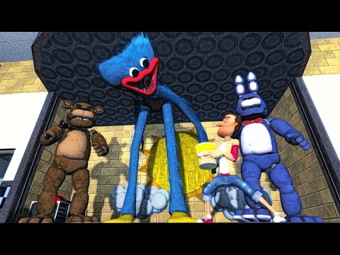 We Found HUGGY WUGGY in a FNAF Pizzeria in Gmod?! (Garry's Mod)