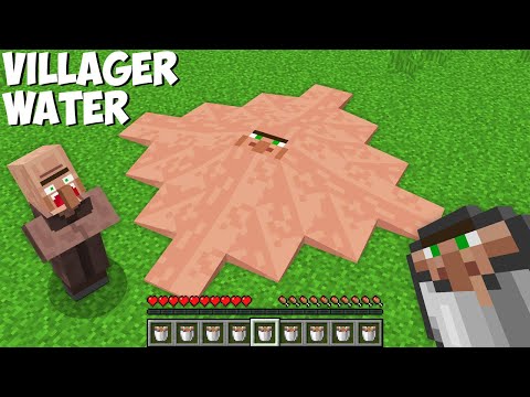Why did I TURN VILLAGER INTO WATER in Minecraft ? SECRET VILLAGER LIQUID !