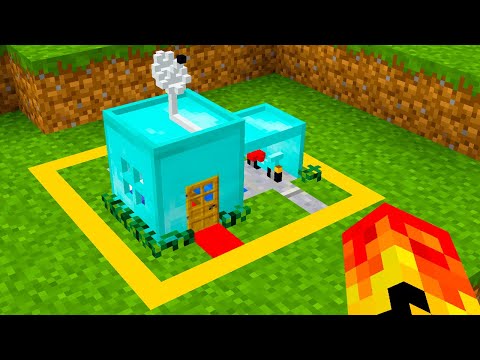 ACHEI UMA CASA DENTRO DE UM BLOCO DE DIAMANTE NO MINECRAFT!