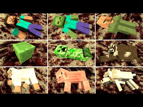 ALL MINECRAFT MOBS TORTURE!! Garry's Mod [Minecraft]