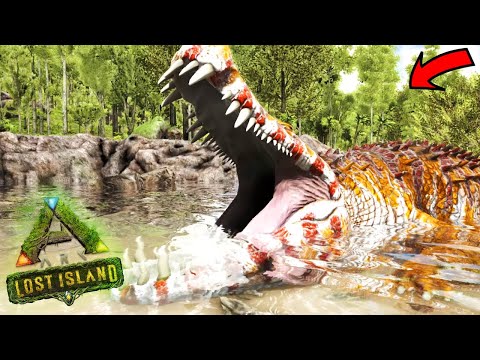 ARK LOST ISLAND #25 – DOMEI o Gigante DEINOSUCHUS!
