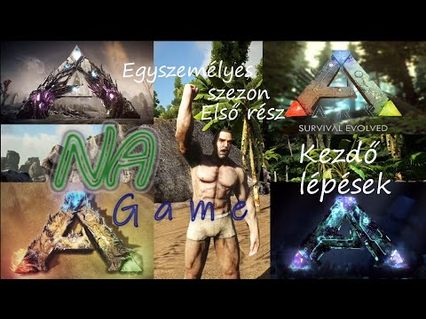 Ark Survival Evolved Egyszemélyes játékmenet. szezon 1/1.rész Beállítások és kezdő lépések az Ark-on