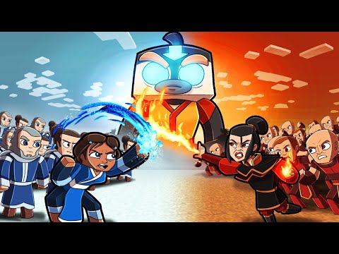 AVATAR Water vs Fire – TOWER DEFENSE! (Minecraft)