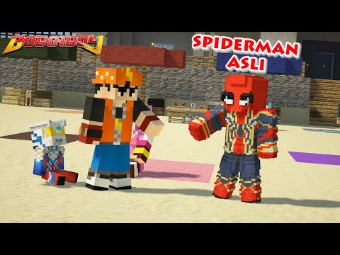 BoBoiBoy Bertemu Dengan Spiderman Asli – Minecraft BoBoiBoy Mod