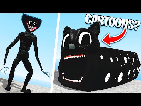 CARTOON Train Eater & Huggy Wuggy! (Garry's Mod)